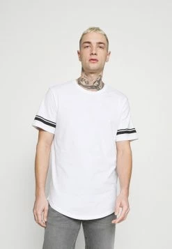 Budget 👍 Only & Sons ONSMATT LIFE LONGY STRIPE - T-shirt Imprimé - White ✔️