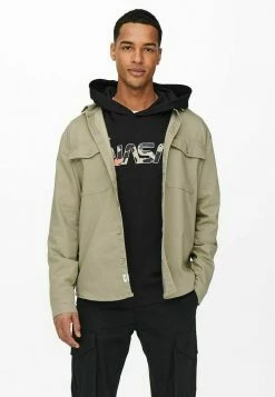 Coupon ⌛ Only & Sons EINFARBIGES CARGO- - Chemise - Chinchilla 🎉