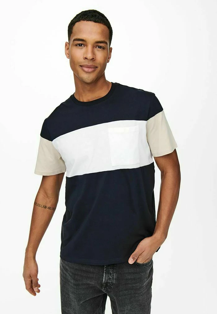 Remise 🧨 Only & Sons T-shirt Imprimé - Dark Navy 🔔 6 Remise 🧨 Only & Sons T-shirt Imprimé - Dark Navy 🔔 – Image 6