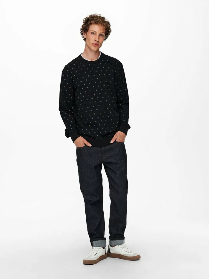 Coupon ⭐ Only & Sons ONSKENNETH LIFE AOP SWEAT NF - Sweatshirt - Black 👍 2 Coupon ⭐ Only & Sons ONSKENNETH LIFE AOP SWEAT NF - Sweatshirt - Black 👍 – Image 2