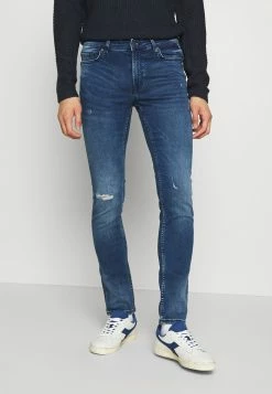 Meilleur prix 😍 Only & Sons ONSLOOM ZIP - Jean Slim - Blue Denim 🧨