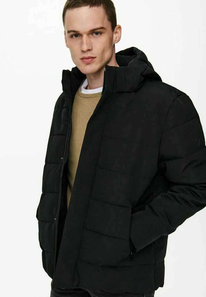 Meilleur prix 🔔 Only & Sons Veste D'hiver - Black ⌛ 5 Meilleur prix 🔔 Only & Sons Veste D'hiver - Black ⌛ – Image 5