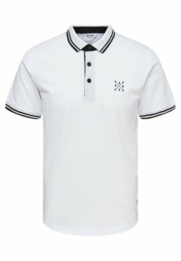 Nouveau ⌛ Only & Sons ONSSTAN - Polo - White 😍 1 Nouveau ⌛ Only & Sons ONSSTAN - Polo - White 😍