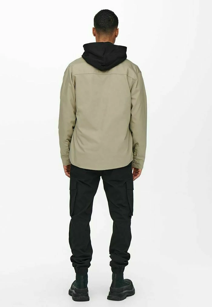 Coupon ⌛ Only & Sons EINFARBIGES CARGO- - Chemise - Chinchilla 🎉 3 Coupon ⌛ Only & Sons EINFARBIGES CARGO- - Chemise - Chinchilla 🎉 – Image 3