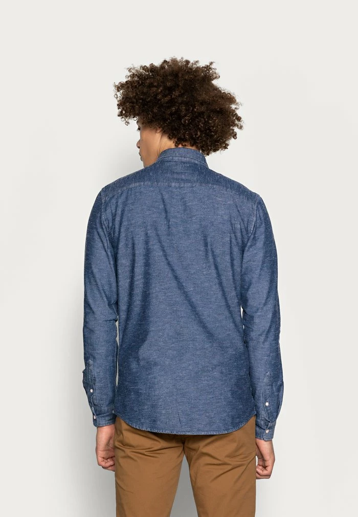 Meilleure vente 🌟 Only & Sons ONSTED SLUB CHAMBRAY - Chemise - Dark Blue Denim 😀 3 Meilleure vente 🌟 Only & Sons ONSTED SLUB CHAMBRAY - Chemise - Dark Blue Denim 😀 – Image 3