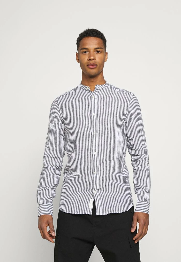 Remise ⌛ Only & Sons ONSKARLO MAO SHIRT - Chemise - Dark Navy/white 🎁 1 Remise ⌛ Only & Sons ONSKARLO MAO SHIRT - Chemise - Dark Navy/white 🎁