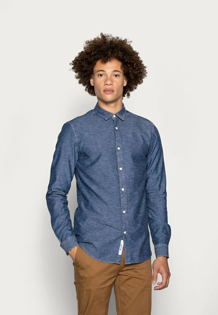 Meilleure vente 🌟 Only & Sons ONSTED SLUB CHAMBRAY - Chemise - Dark Blue Denim 😀 1 Meilleure vente 🌟 Only & Sons ONSTED SLUB CHAMBRAY - Chemise - Dark Blue Denim 😀