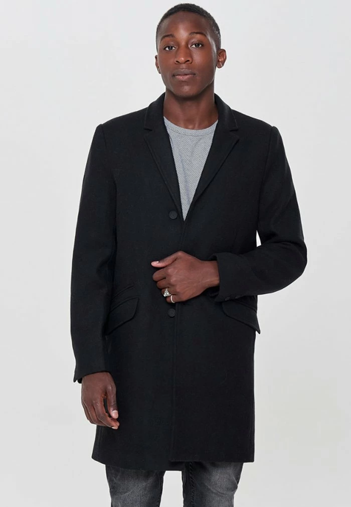 Meilleur prix ✔️ Only & Sons Manteau Classique - Black ⌛ 1 Meilleur prix ✔️ Only & Sons Manteau Classique - Black ⌛