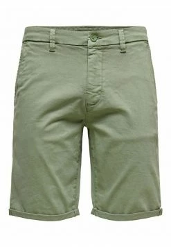 Promo 💯 Only & Sons ONSPETER OVERDYED - Short - Oil Green 👏 -Boutique Only & Sons c09c84a94da74cfa87d033ed5fae1491