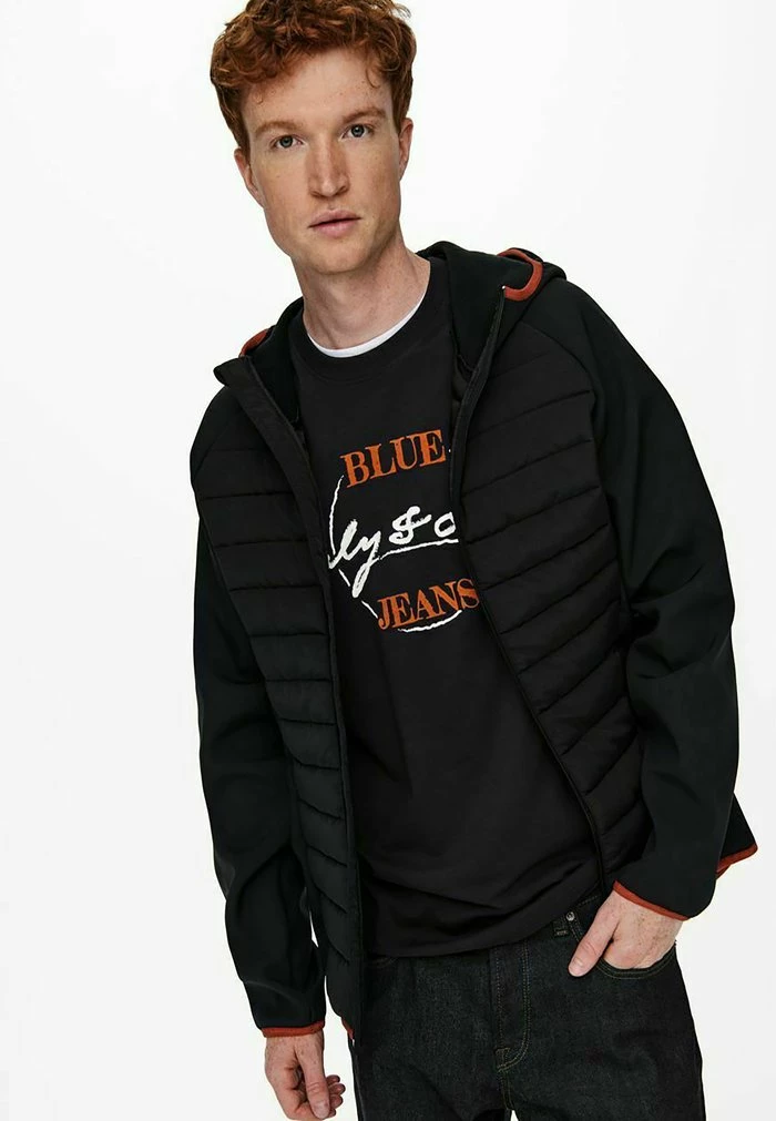 Grosses soldes 🛒 Only & Sons Veste D'hiver - Dark Navy ✔️ 4 Grosses soldes 🛒 Only & Sons Veste D'hiver - Dark Navy ✔️ – Image 4