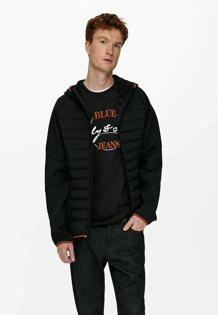 Grosses soldes 🛒 Only & Sons Veste D'hiver - Dark Navy ✔️ 1 Grosses soldes 🛒 Only & Sons Veste D'hiver - Dark Navy ✔️