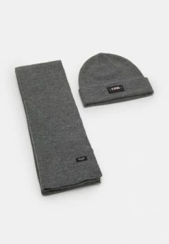 Nouveau ⭐ Only & Sons ONSEVAN BOX BEANIE SCARF SET - Écharpe - Medium Grey Melange ✔️