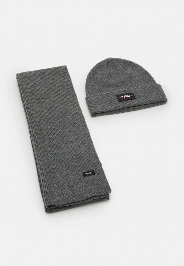 Nouveau ⭐ Only & Sons ONSEVAN BOX BEANIE SCARF SET - Écharpe - Medium Grey Melange ✔️ 1 Nouveau ⭐ Only & Sons ONSEVAN BOX BEANIE SCARF SET - Écharpe - Medium Grey Melange ✔️