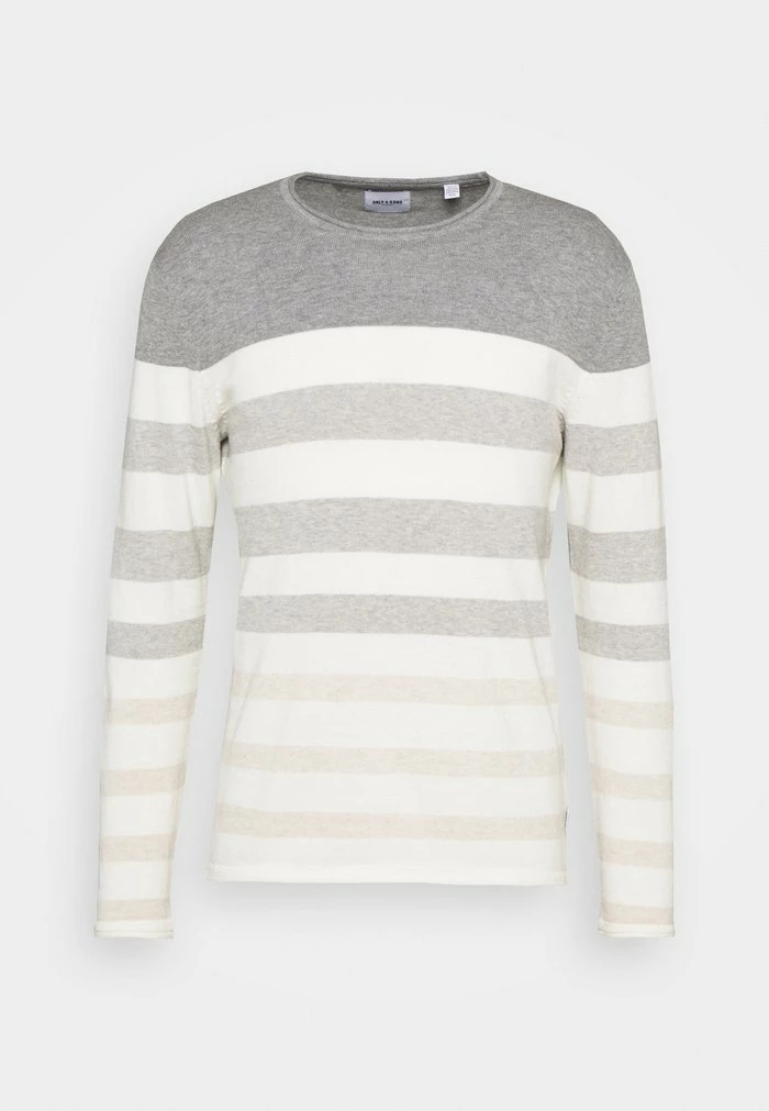 Meilleure vente 🎉 Only & Sons Pullover - Medium Grey Melange 🔥 4 Meilleure vente 🎉 Only & Sons Pullover - Medium Grey Melange 🔥 – Image 4