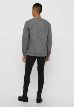 Meilleure vente ⌛ Only & Sons Pullover - Medium Grey Melange 🎉 -Boutique Only & Sons c7e99499bdf5435f951f8118b2d4da22