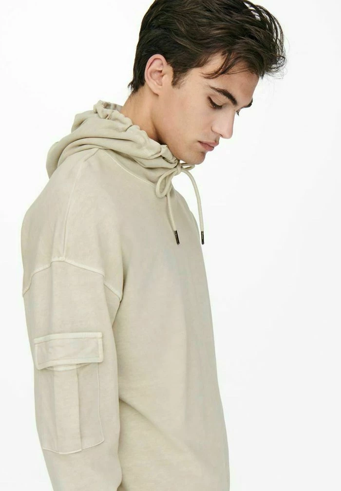 Nouveau 🎁 Only & Sons Sweat à Capuche - Silver Lining 🎁 4 Nouveau 🎁 Only & Sons Sweat à Capuche - Silver Lining 🎁 – Image 4