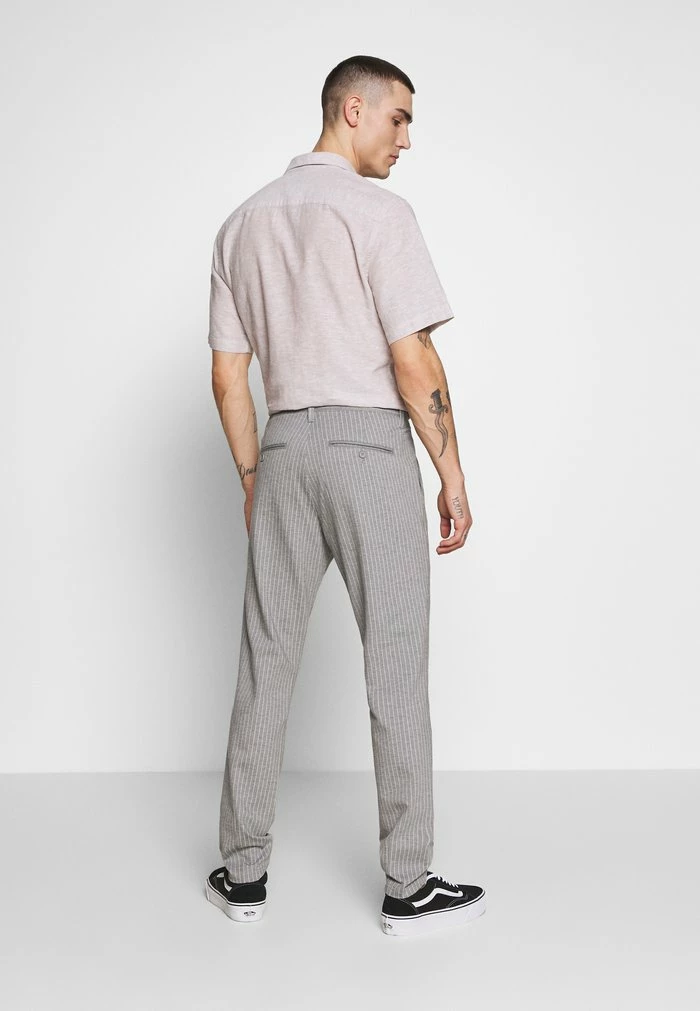 Bon marché 🧨 Only & Sons ONSMARK PANT STRIPE - Pantalon Classique - Light Grey Melange 🔔 3 Bon marché 🧨 Only & Sons ONSMARK PANT STRIPE - Pantalon Classique - Light Grey Melange 🔔 – Image 3