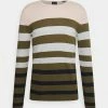 Coupon ⌛ Only & Sons ONSDON STRIPED CREW NECK - Pullover - Light Grey Melange ✨