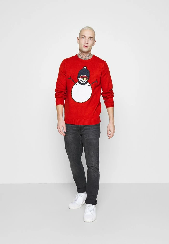 Vente flash ✨ Only & Sons ONSXMAS FUNNY FRONT BADGE - Pullover - Pompeian Red 👏 2 Vente flash ✨ Only & Sons ONSXMAS FUNNY FRONT BADGE - Pullover - Pompeian Red 👏 – Image 2