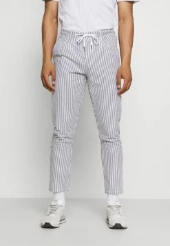 Tout neuf 🤩 Only & Sons ONSLEO LIFE CROP SEERSUCKER - Pantalon Classique - Dark Navy 🎉