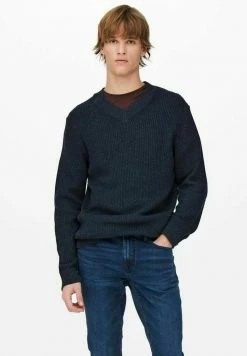 Meilleur prix 🌟 Only & Sons ONSJUNIO LIFE - Pullover - Dark Navy ⭐