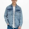 Le moins cher ⭐ Only & Sons Chemise - Blue Denim 🧨