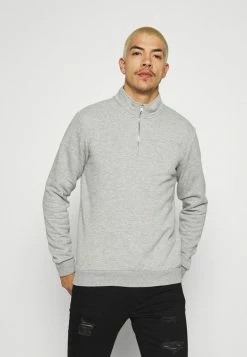 Vente flash ❤️ Only & Sons ONSCERES LIFE HALF ZIP - Sweatshirt - Light Grey Melange 🤩