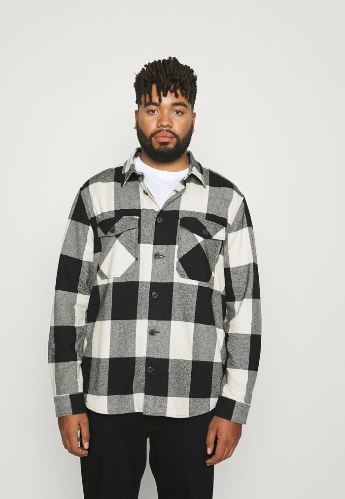 Grosses soldes 🔔 Only & Sons ONSMILO LIFE CHECK OVERSHIRT - Chemise - Black 🎁 1 Grosses soldes 🔔 Only & Sons ONSMILO LIFE CHECK OVERSHIRT - Chemise - Black 🎁