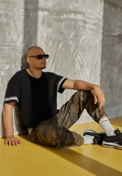 Promo 🛒 Only & Sons ONSMATT LIFE LONGY STRIPE - T-shirt Imprimé - Black 🎁