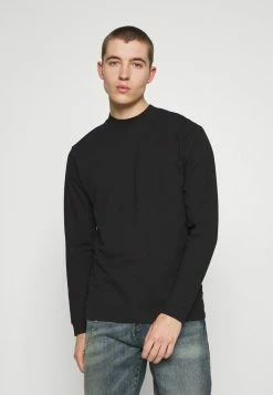 Bon marché 👍 Only & Sons ONSVILMOS LIFE REG MOCK NECK TEE - T-shirt à Manches Longues - Black 🎁