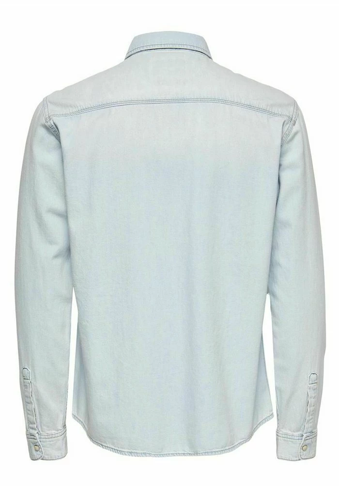 Meilleure affaire 😀 Only & Sons Chemise - Blue Denim ❤️ 7 Meilleure affaire 😀 Only & Sons Chemise - Blue Denim ❤️ – Image 7
