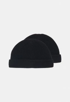 Meilleure vente 🔥 Only & Sons ONSSHORT BEANIE 2 PACK - Bonnet - Black ✔️
