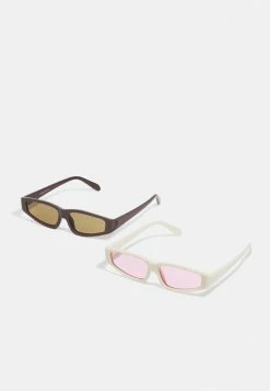 Nouveau ⭐ Only & Sons ONSSUNGLASSES UNISEX 2 PACK - Lunettes De Soleil - Potting Soil/beige ✔️