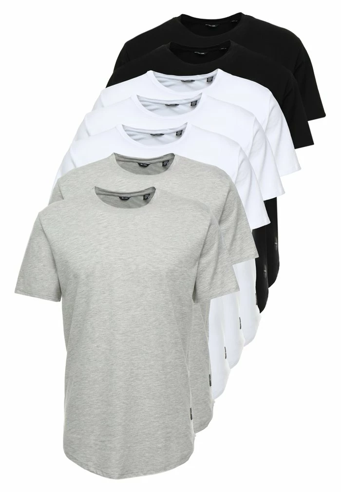 Promo 🎉 Only & Sons ONSMATT LIFE LONGY TEE 7 PACK - T-shirt Basique - White/black/light Grey Melange ⌛ 6 Promo 🎉 Only & Sons ONSMATT LIFE LONGY TEE 7 PACK - T-shirt Basique - White/black/light Grey Melange ⌛ – Image 6
