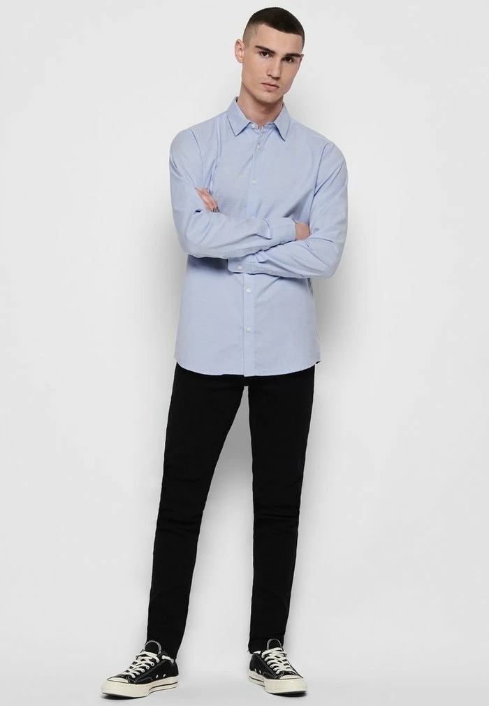 Meilleure vente 😍 Only & Sons Chemise Classique - Cashmere Blue 🛒 2 Meilleure vente 😍 Only & Sons Chemise Classique - Cashmere Blue 🛒 – Image 2