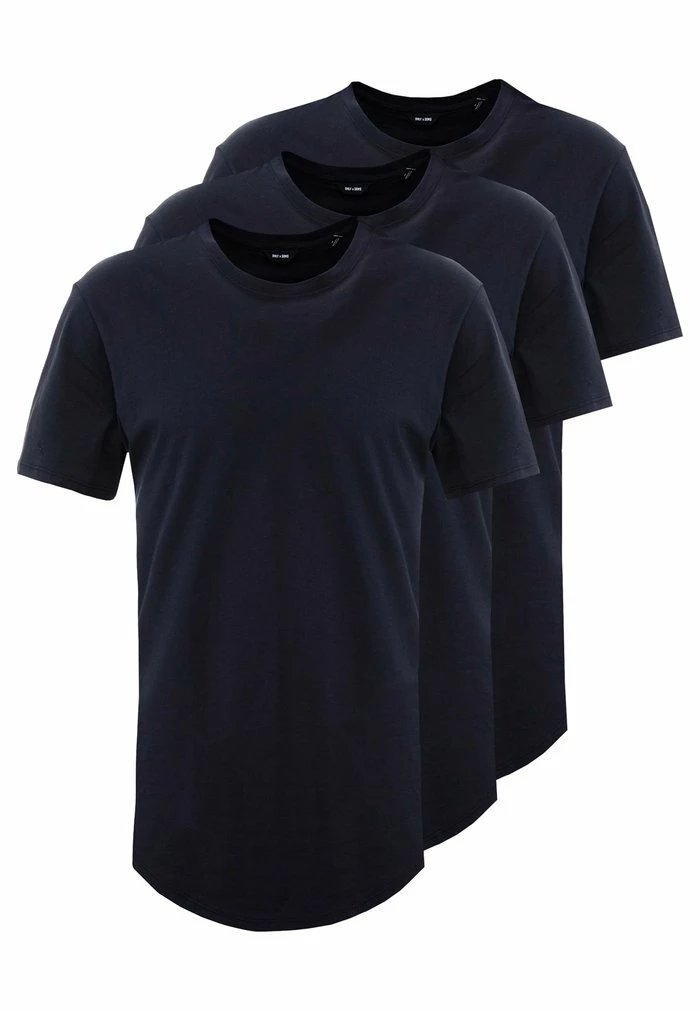 Nouveau 🌟 Only & Sons ONSMATT LONGY TEE 3 PACK - T-shirt Basique - Dark Navy 😀 4 Nouveau 🌟 Only & Sons ONSMATT LONGY TEE 3 PACK - T-shirt Basique - Dark Navy 😀 – Image 4