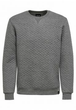 Meilleure vente ⌛ Only & Sons Pullover - Medium Grey Melange 🎉 -Boutique Only & Sons f212aa2a11824edfaba44979490d3ae9