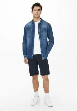 Meilleur prix 😀 Only & Sons OVERSHIRT - Chemise - Blue Denim ❤️