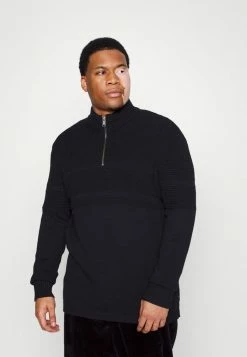 Tout neuf 🛒 Only & Sons ONSBACE HIGH NECKHALF ZIP - Pullover - Black ✨