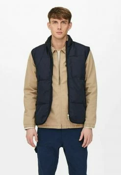 Bon marché 🧨 Only & Sons Veste Sans Manches - Dark Navy ✨