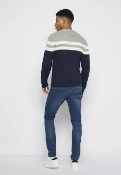 Meilleure vente ❤️ Only & Sons ONSLAZLO STRIPED CREW NECK - Pullover - Blue Nights 🛒 -Boutique Only & Sons fb2d299367b9423d89e7b5dad7fcf632