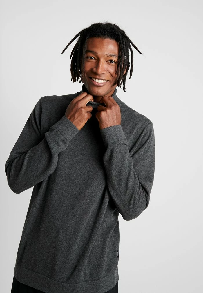 Le moins cher 🤩 Only & Sons ONSALEX ROLL NECK - Pullover - Dark Grey Melange/solid 👍 1 Le moins cher 🤩 Only & Sons ONSALEX ROLL NECK - Pullover - Dark Grey Melange/solid 👍