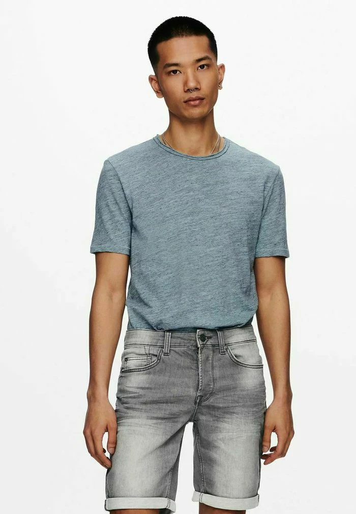 Acheter ⌛ Only & Sons ALBERT - T-shirt Basique - Blue Glow ✨ 1 Acheter ⌛ Only & Sons ALBERT - T-shirt Basique - Blue Glow ✨