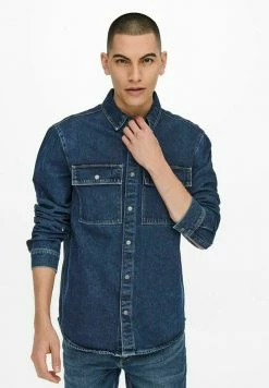 Remise 🎉 Only & Sons Chemise - Blue Denim ⌛ -Boutique Only & Sons fd03870882004932abd918bbd527c08b