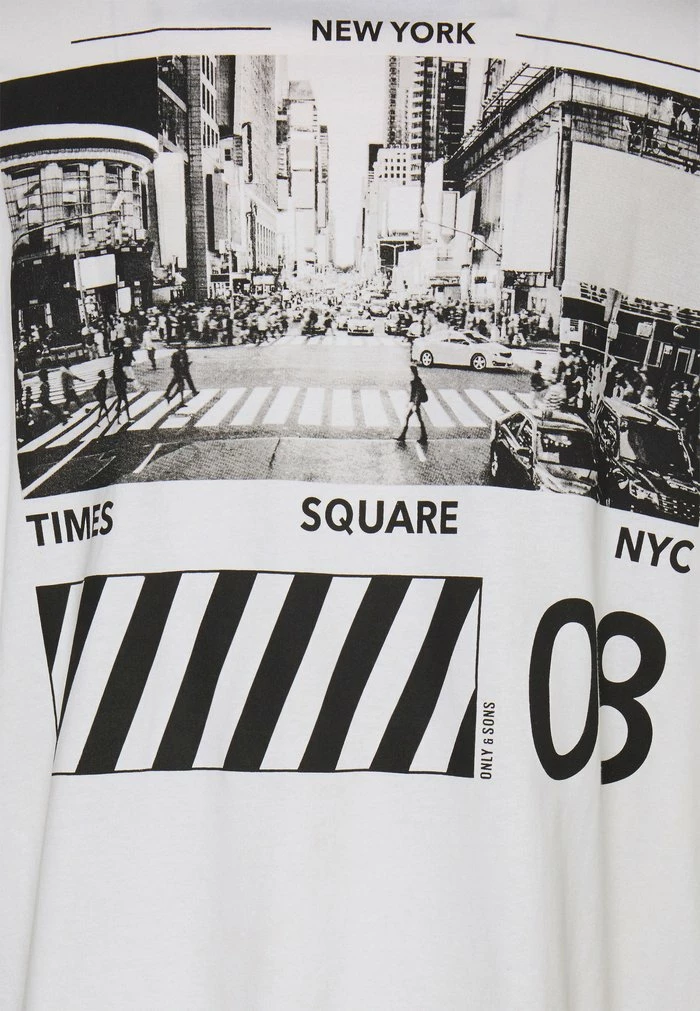 Remise 🎉 Only & Sons ONSGUS TEE - T-shirt Imprimé - Star White 🧨 3 Remise 🎉 Only & Sons ONSGUS TEE - T-shirt Imprimé - Star White 🧨 – Image 3