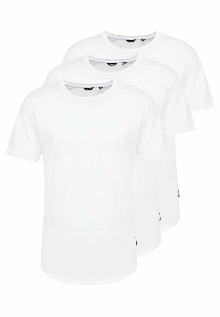 Tout neuf ⭐ Only & Sons ONSMATT LONGY TEE 3 PACK - T-shirt Basique - White 🎉 4 Tout neuf ⭐ Only & Sons ONSMATT LONGY TEE 3 PACK - T-shirt Basique - White 🎉 – Image 4