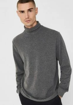 Offres 🧨 Only & Sons Pullover - Dark Grey Melange ⭐ -Boutique Only & Sons ff67dc6fe205466fa23f15876d278894